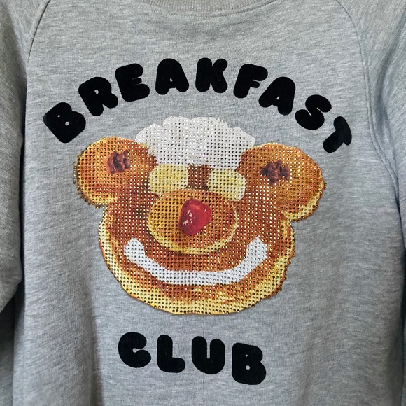 Jeremy Scott Breakfast Club Raglan Sweater Dress In Grey (Medium) - Picture 2 of 5